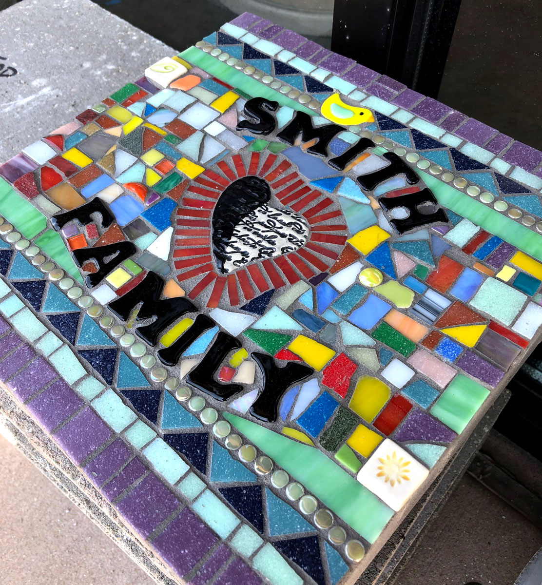 Mosaic Garden Stone